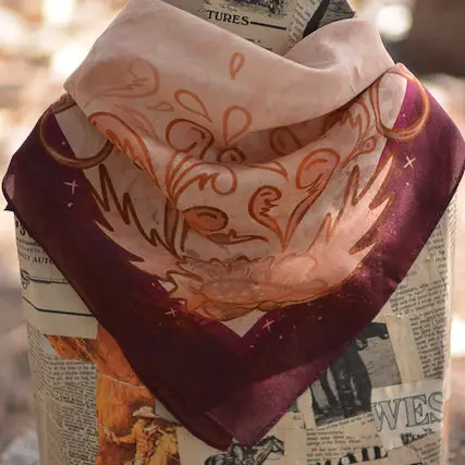 Show Day D Ring Snaffle Bit Wild Rag Scarf in Vintage Plum