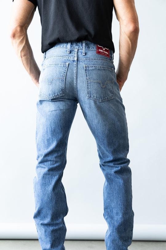 MENS KIMES JEANS - JAMES MID WASH