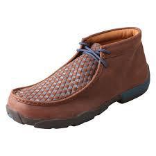 YOUTH DRIVING MOCCASINS - BOMBER/BROWN+BLUE YDM0046
