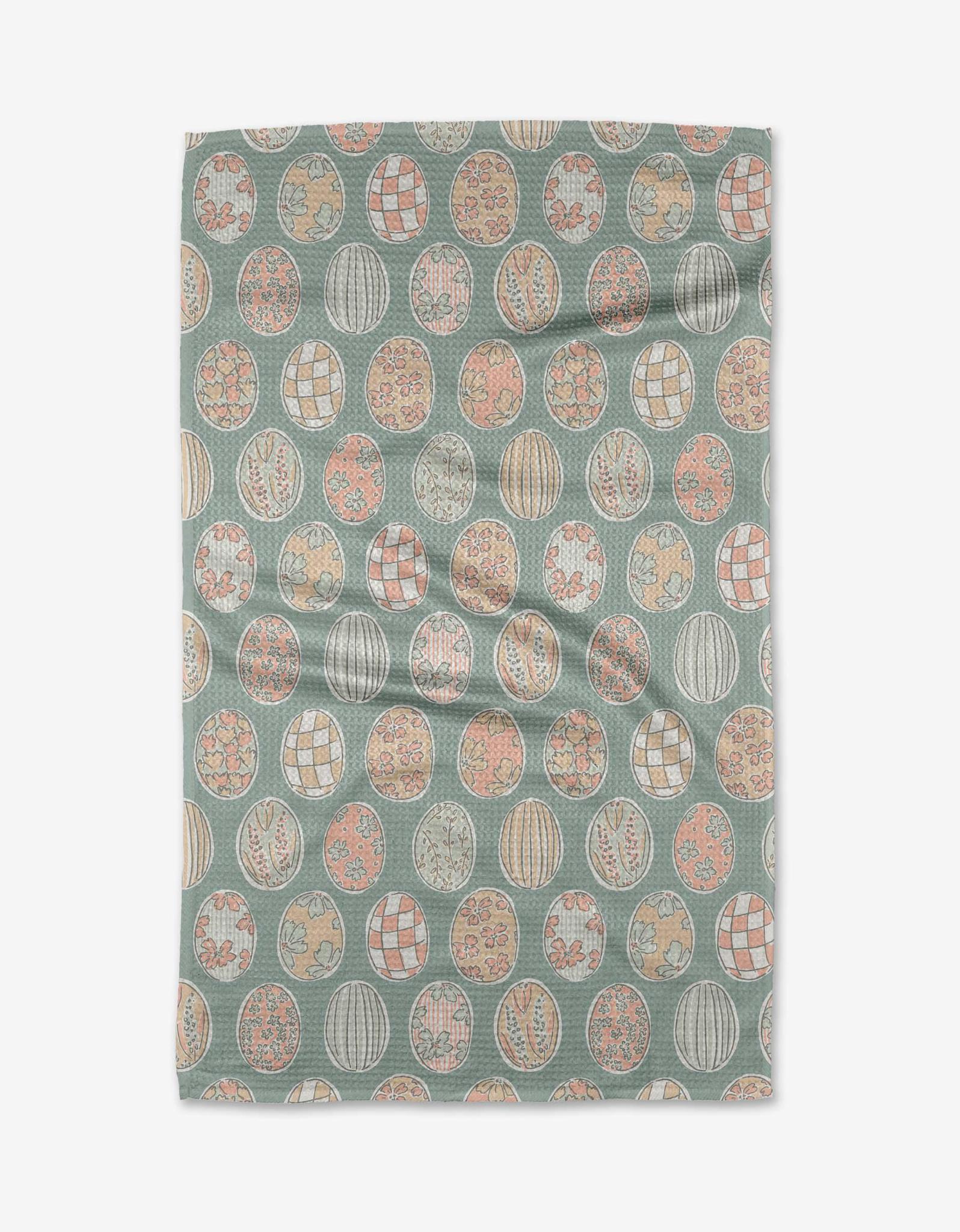 Spring Easter Eggs Kitchen Tea Towel