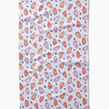 Space Ghosts Pink Orange Tea Towel