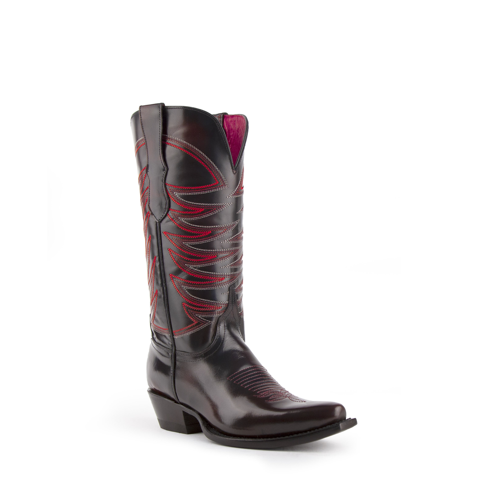 Ladies Spitfire Black/Cherry V-Toe