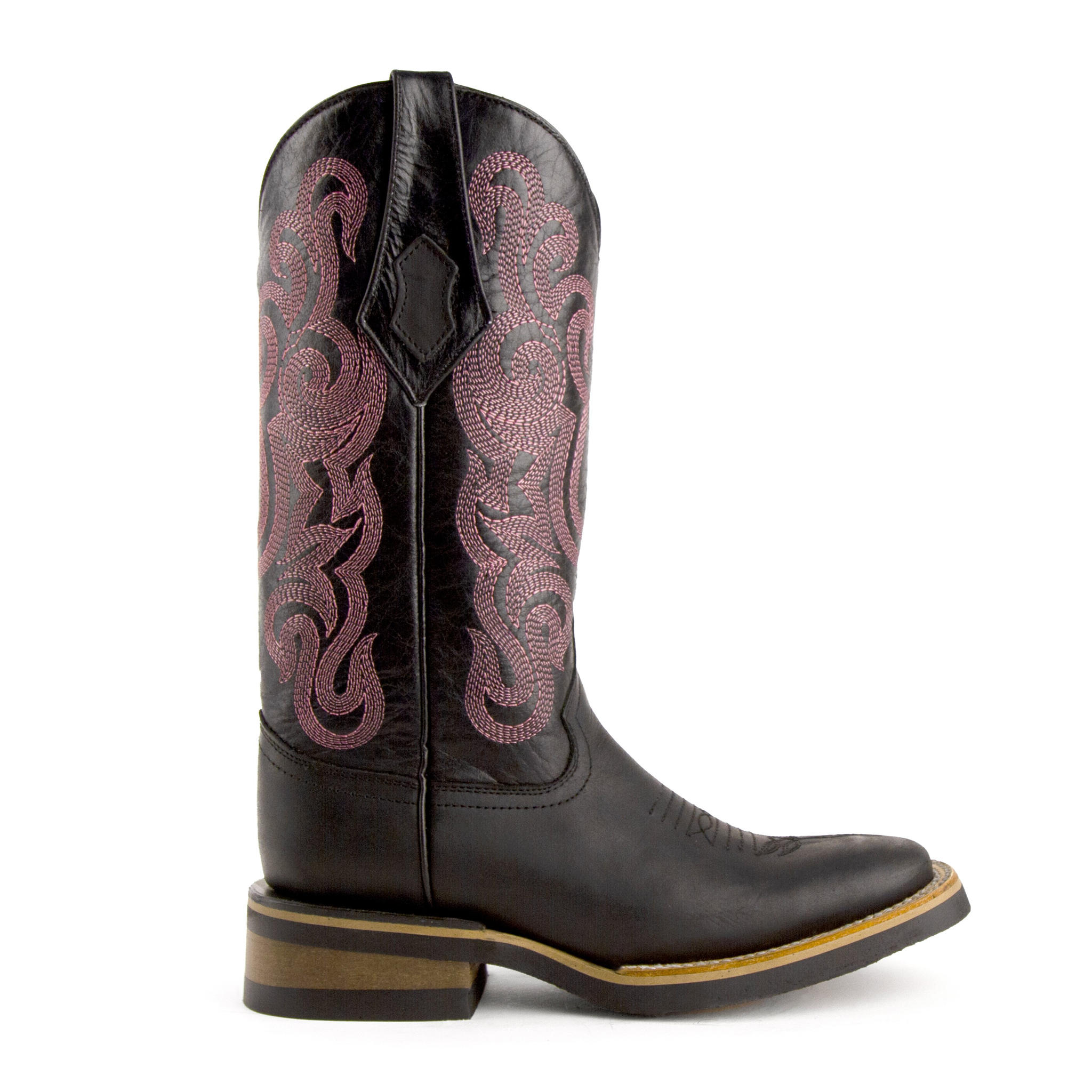 Ladies Maverick Black S-Toe