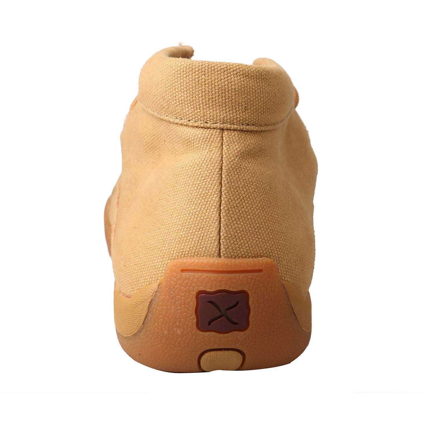 MENS CHUKKA DRIVING MOCS - KHAKI/CANVAS MDM0051