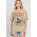 Wild West Round Up Mineral Graphic Tee - Mineral Beige