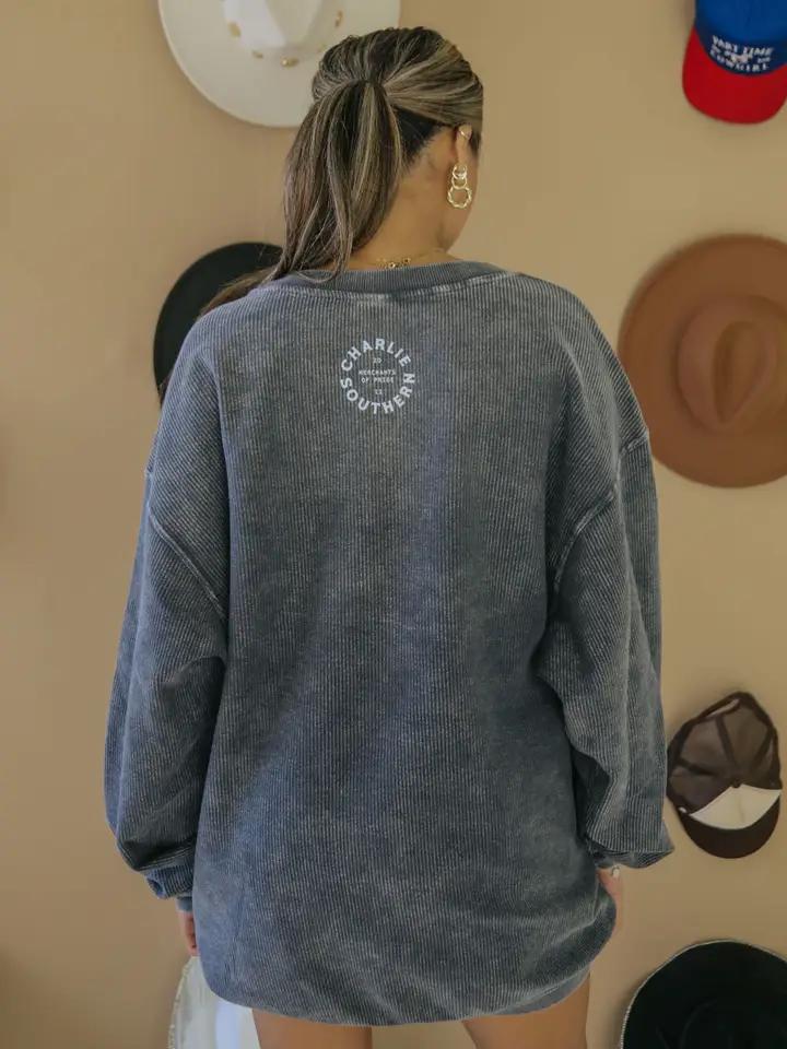 Support Your Cowgirls Corded Sweatshirt