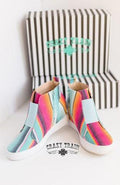 CRAZY TRAIN TURQ BLANKET SERAPE