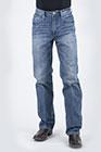MENS JEAN   1520 FIT STANDARD STRAIGHT LEG WESTERN V SHAPE EMB ON BACK POCKET 11-004-1520-4068 BU