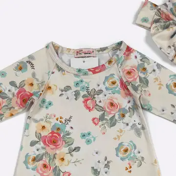 Vintage Floral Baby Gown