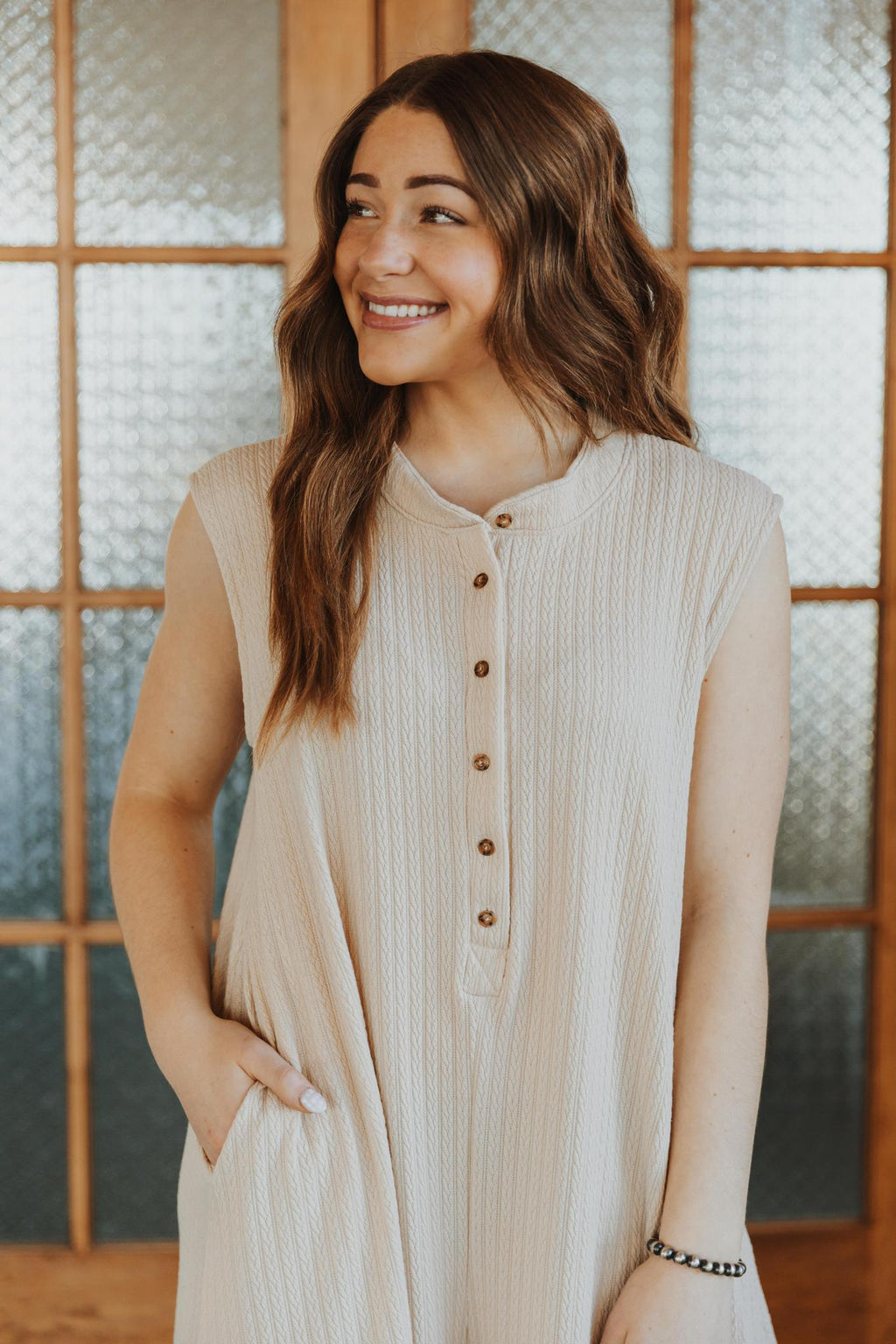 Wide Leg Solid Jumpsuit- Taupe