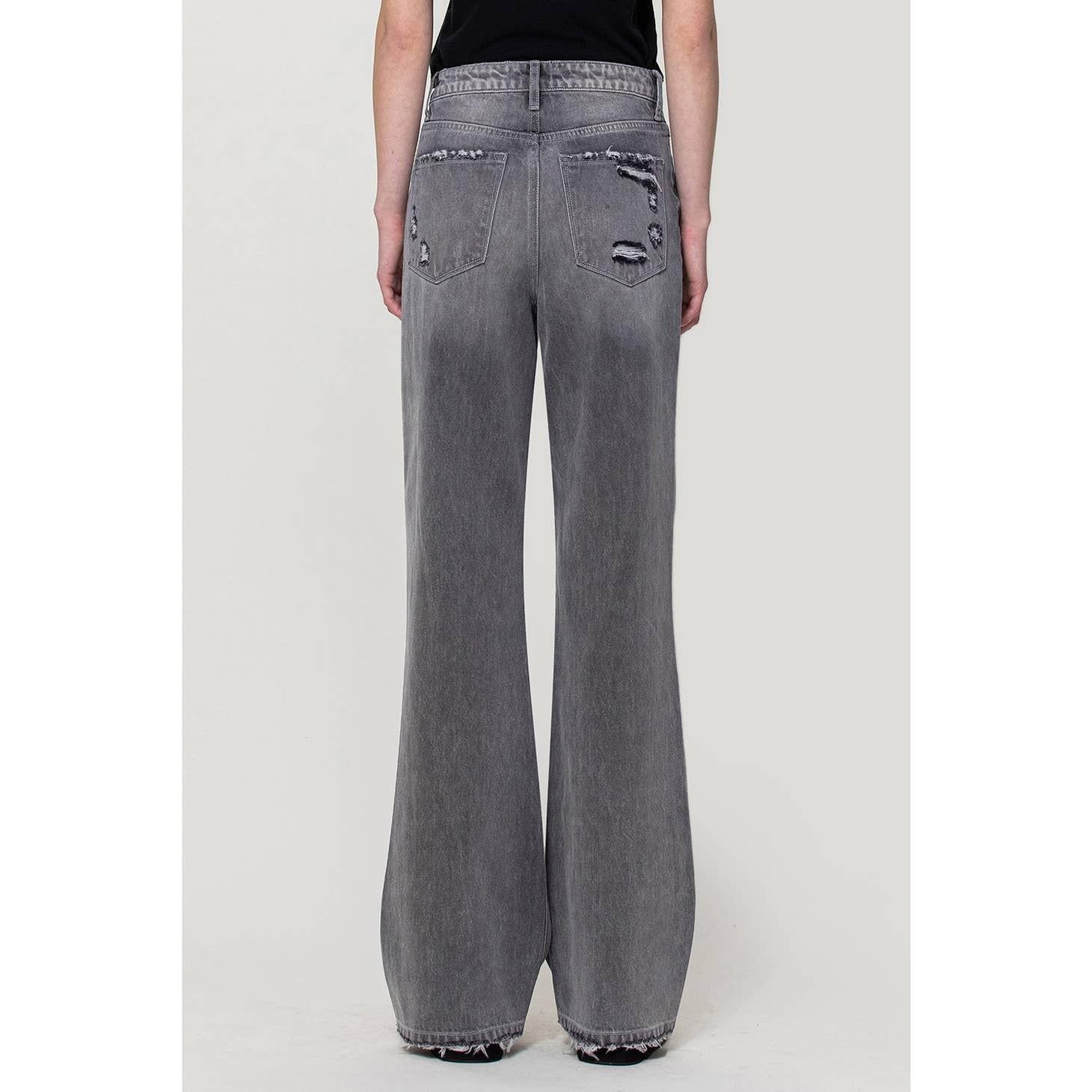 90'S VINTAGE FLARE JEANS | GRANITE