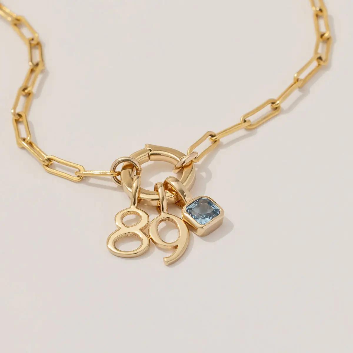 Made By Mary Jude Charm Necklace - Gold