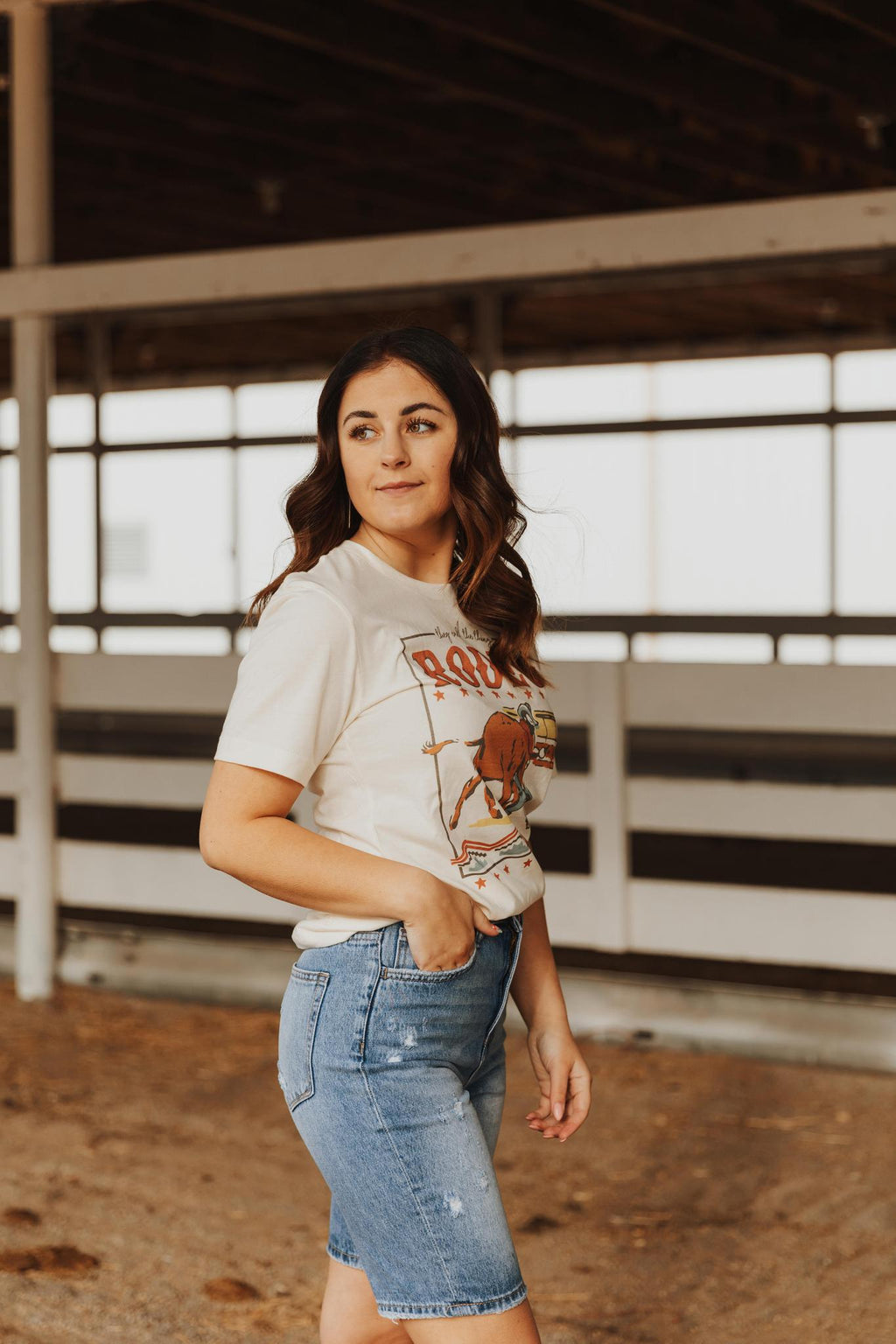THEY CALL THE THING A RODEO GRAPHIC T SHIRT