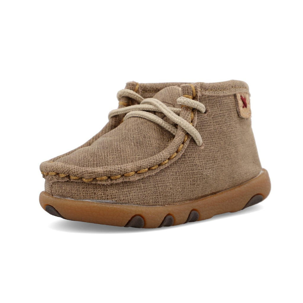 INFANT DRIVING MOCCASINS - DUSTY TAN/BOMBER ICA0005