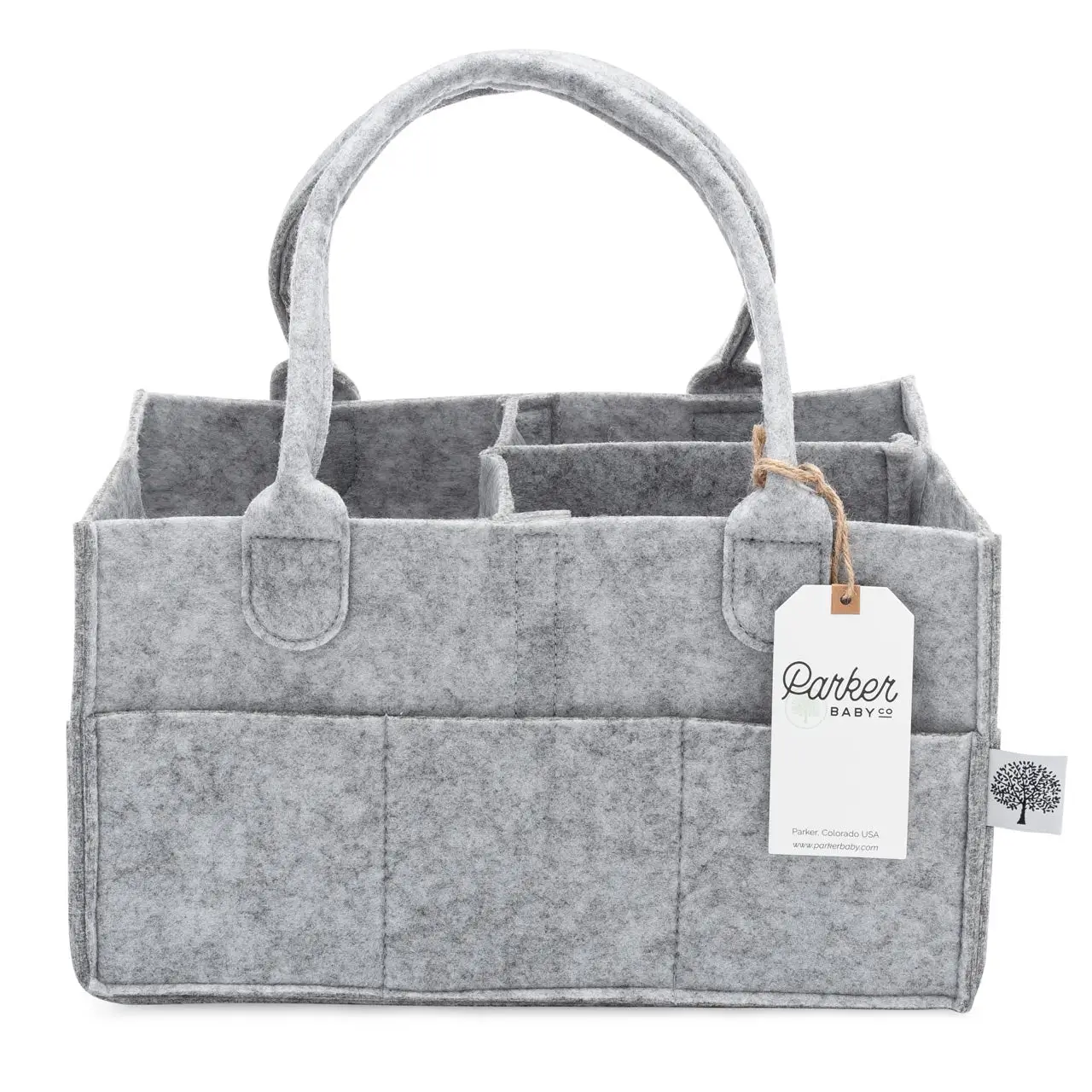 Diaper Caddy in Gray