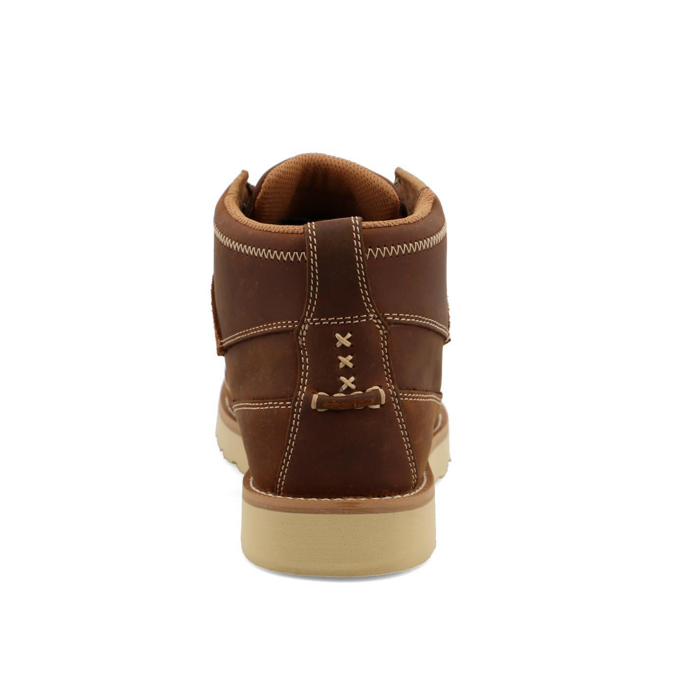 4" WEDGE SOLE BOOT - OILED SADDLE   WCA0074