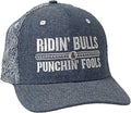 RIDIN BULLS PUNCHIN FOOLS LIGHT DENIM PAISLEY