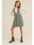 Tweed Dress - Black/White