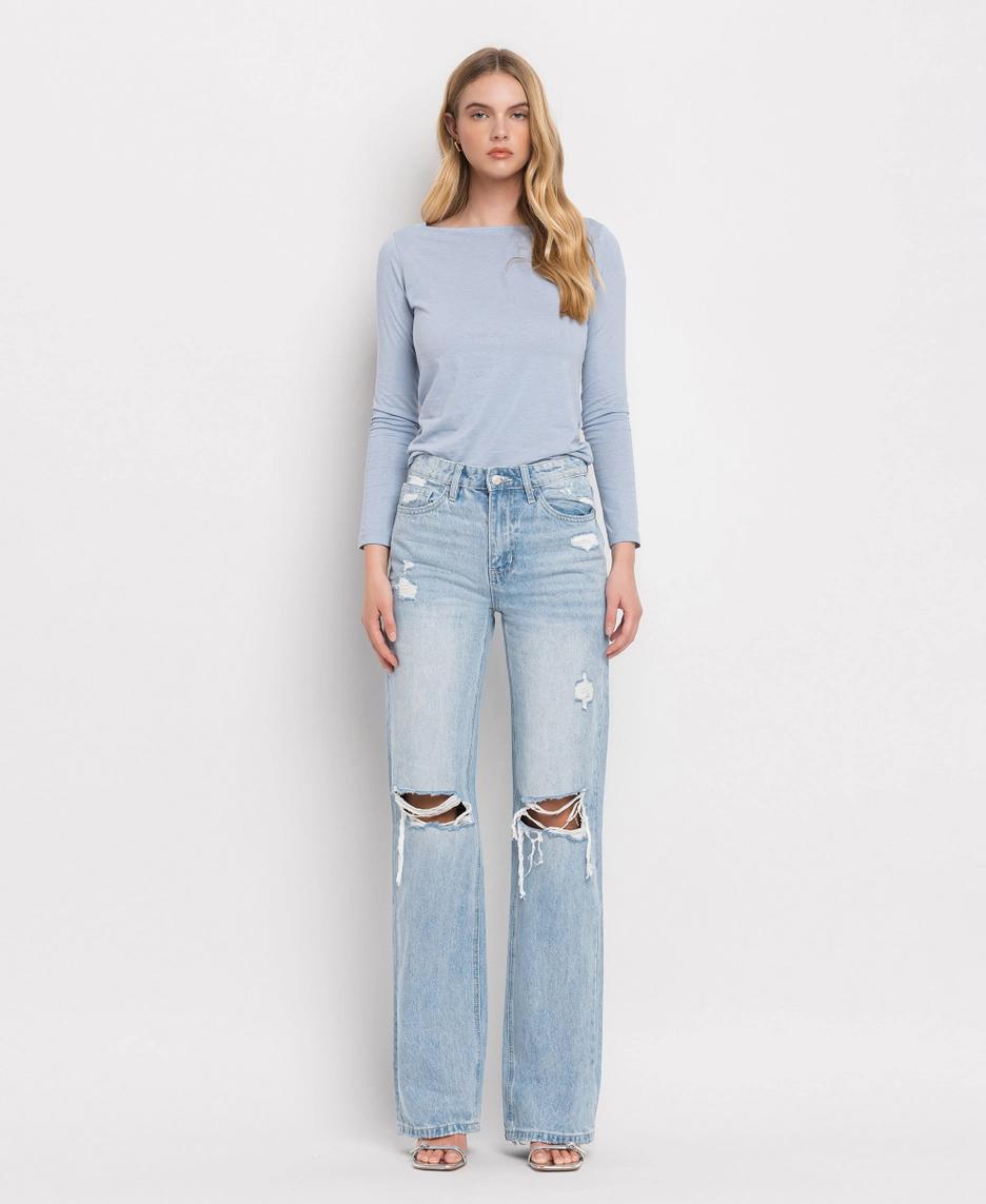 90's Vintage Super High Rise Flare Jeans | Sunny Plains