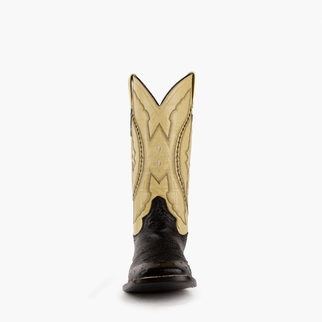 Men's Morgan Ostrich S-Toe Black