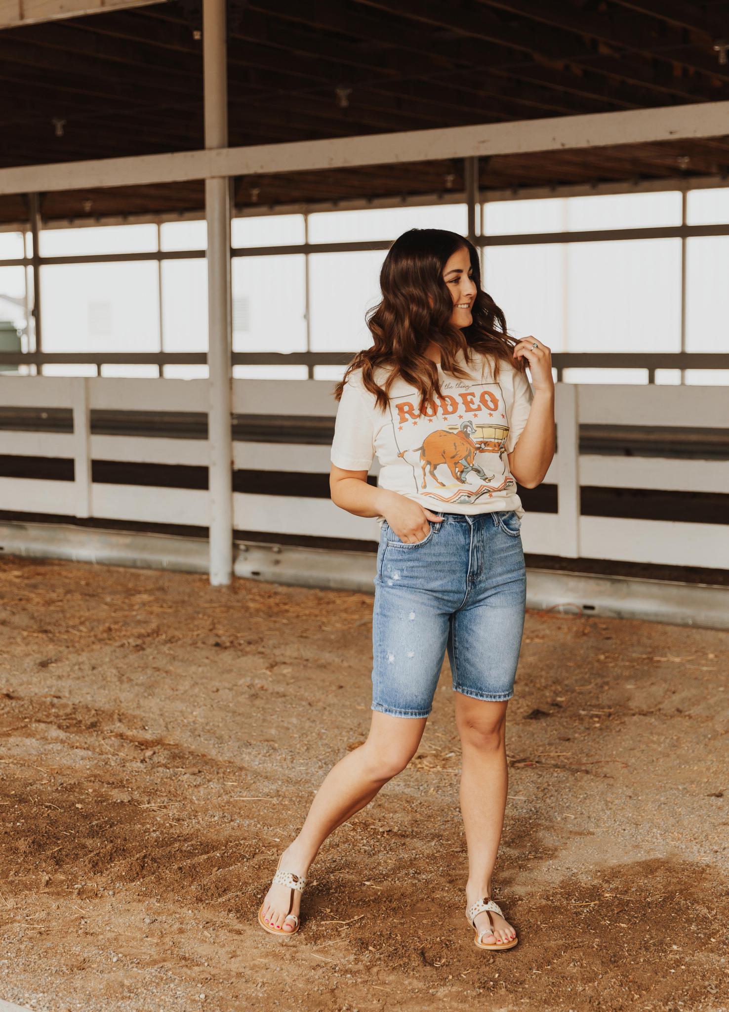 THEY CALL THE THING A RODEO GRAPHIC T SHIRT