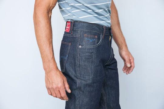 MENS KIMES JEANS - RAW DILLON BLUE