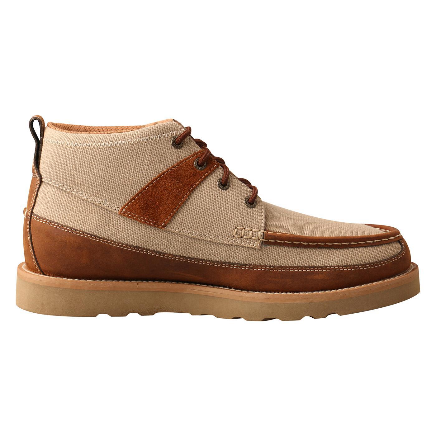 MENS WEDGE SOLE BOOT -KHAKI/OILED SADDLE MCA0031