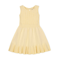 Organic Flounce Hem Sweater Dress - yellow