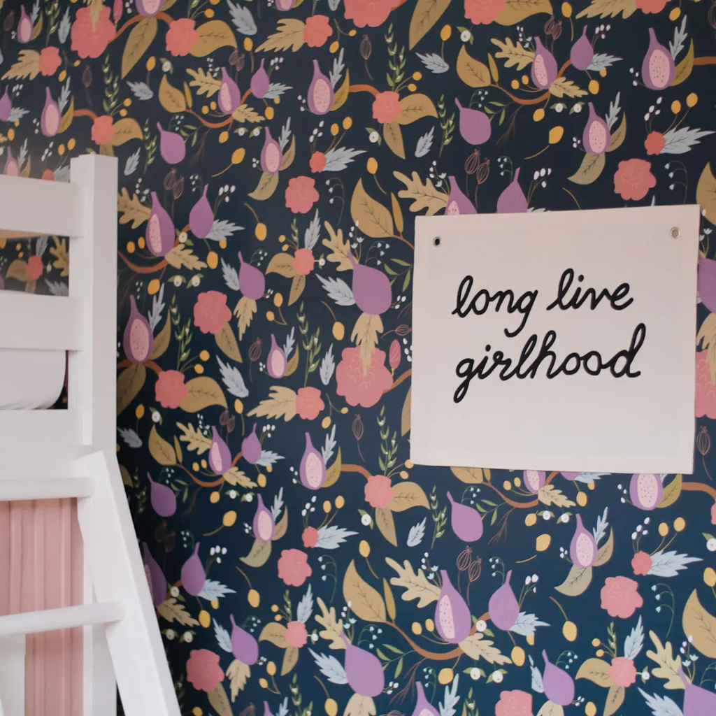 Long Live Girlhood Canvas Banner