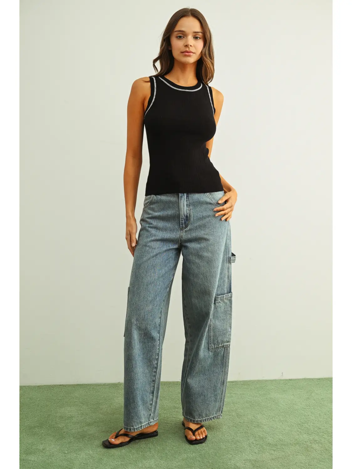 Light Wash Denim Pants