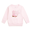 Bandana Cowgirl Patch Western Sweatshirt - Kids Clothing