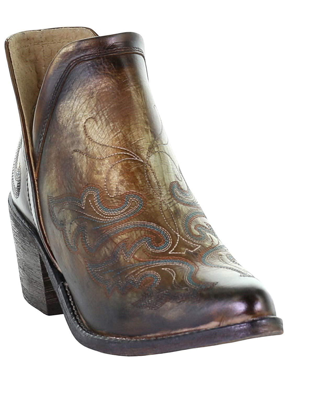 LD COPPER EMBROIDERY SHORTIE J TOE Q0151