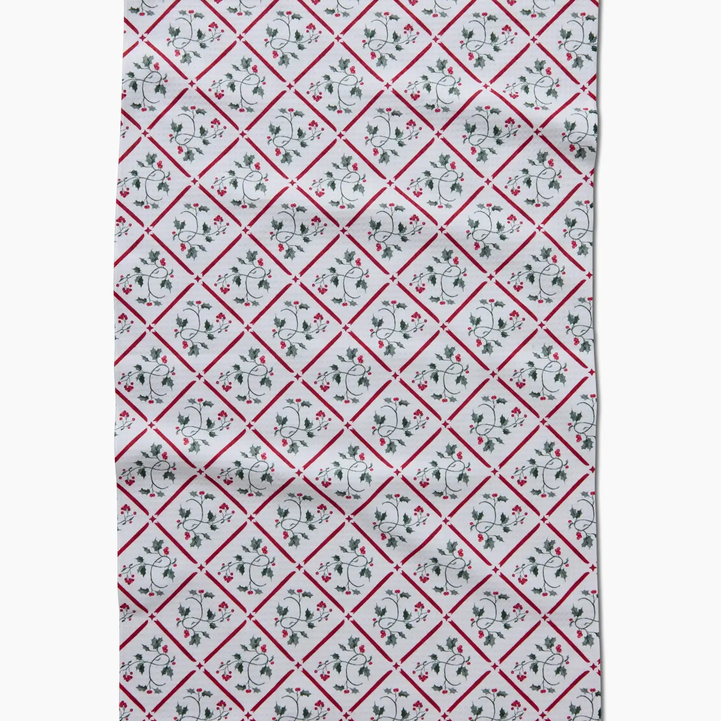 Christmas Mistletoe Trellis Luxe Hand Towel