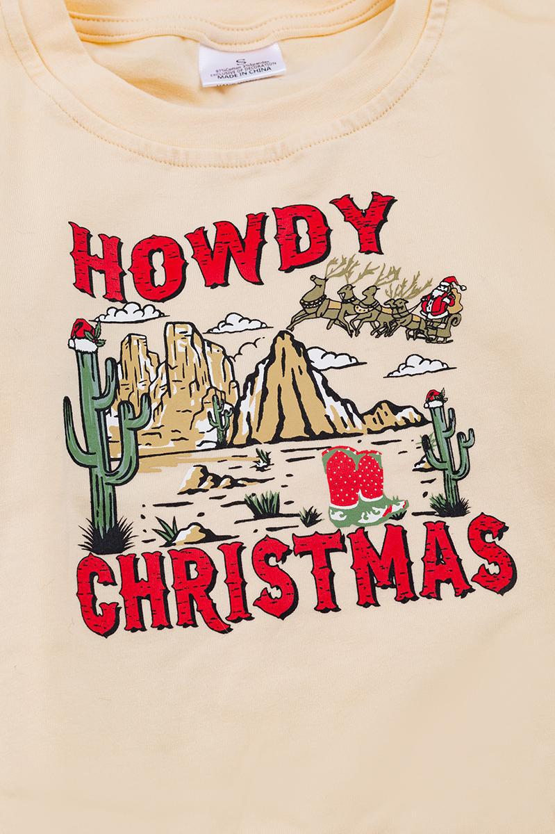 HOWDY CHRISTMAS IVORY SWEATSHIRT