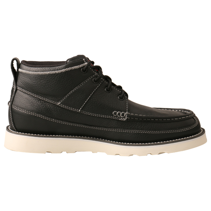 MEN'S WEDGE SOLE BOOT - BLACK MCA0039