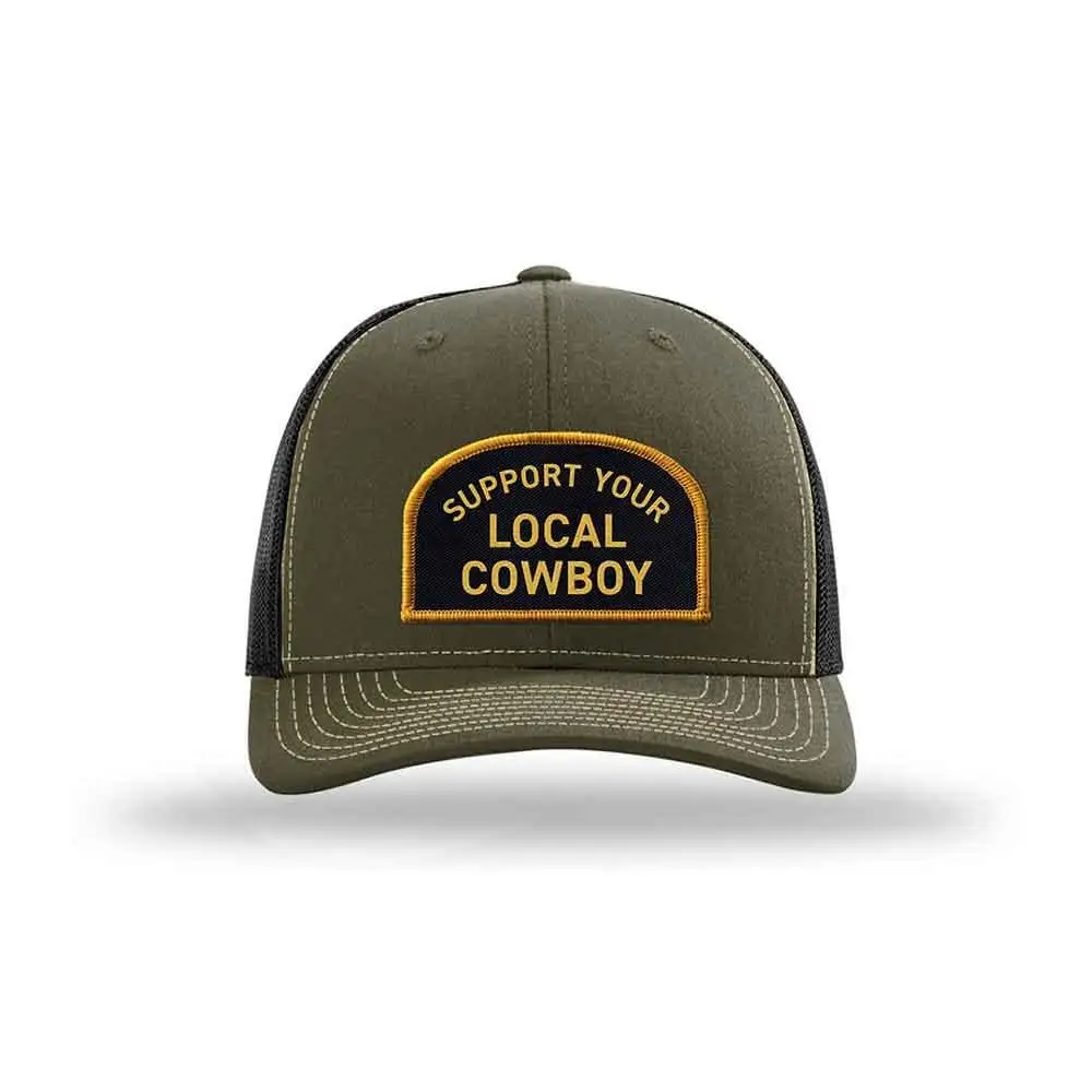 COWBOY COOL SUPPORT YOUR LOCAL COWBOY - Gray