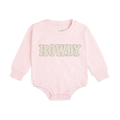 Howdy Patch Western Long Sleeve Romper - Baby Clothing