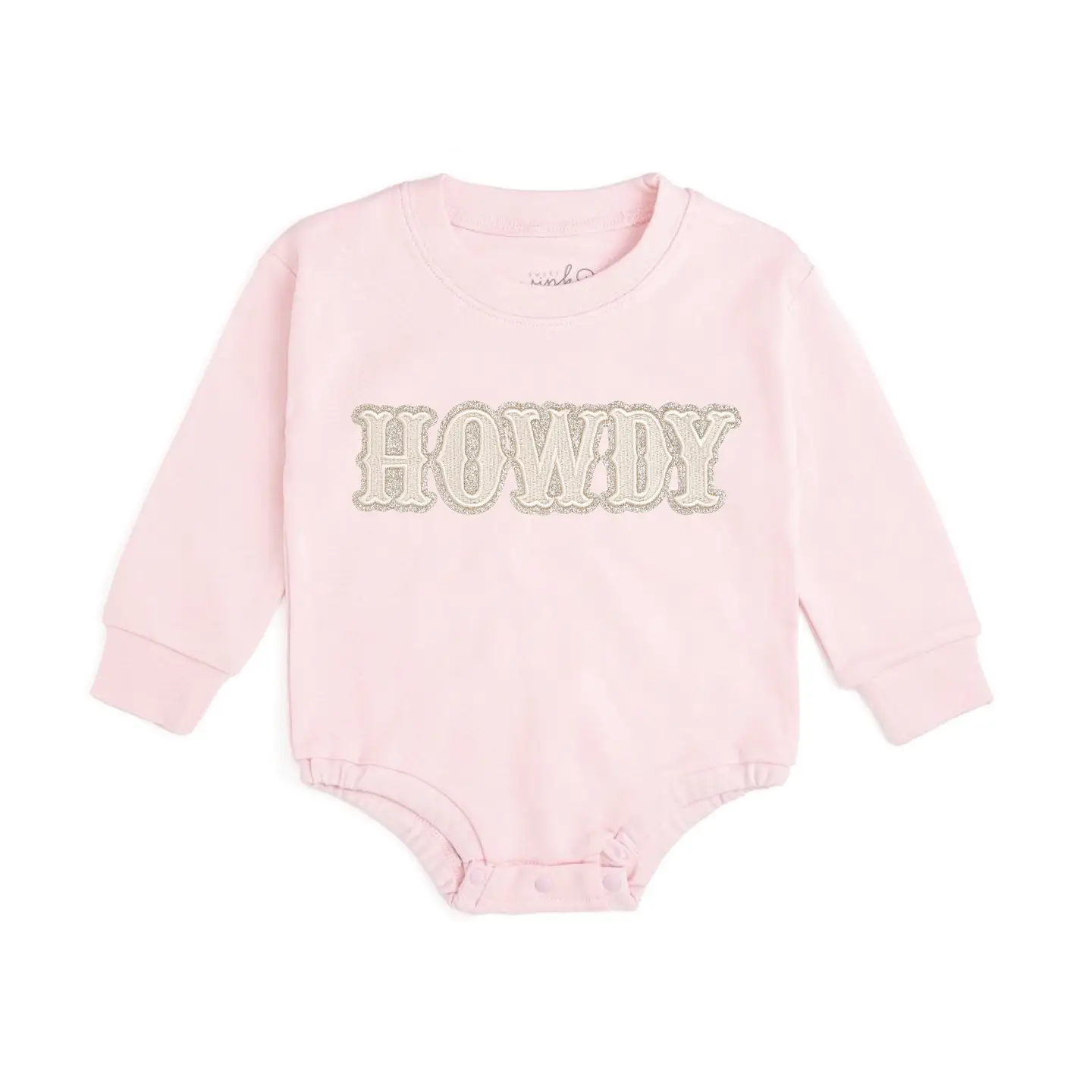 Howdy Patch Western Long Sleeve Romper - Baby Clothing