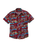 MENS S/S SHIRT  TIN HAUL Y/D ALLOVER PRINT -SNAP  00621 HAWAIIAN RODEO PRINT  10-002-0064-0341