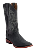 Men's Lizard Belly Black S-Toe