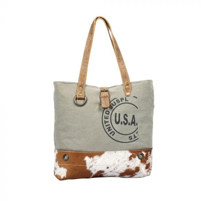 Myra USA stamp tote bag - S-1294