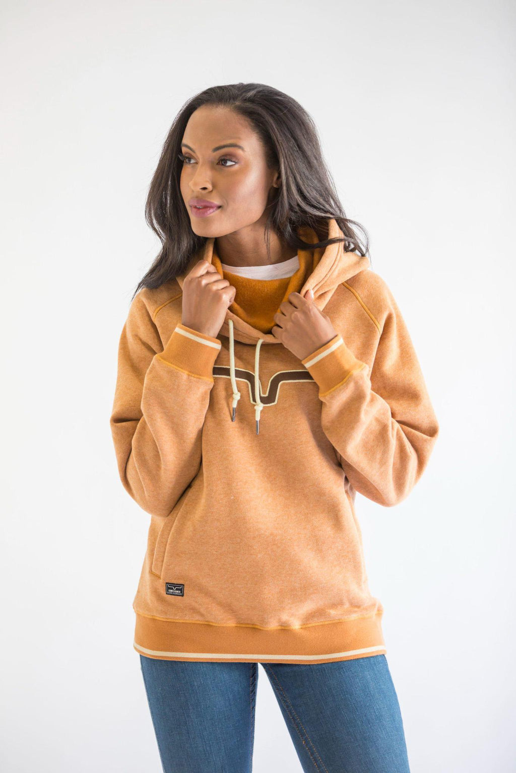 KIMES WOMEN'S TWO SCOOPS FLEECE - RUSTY HEATHER