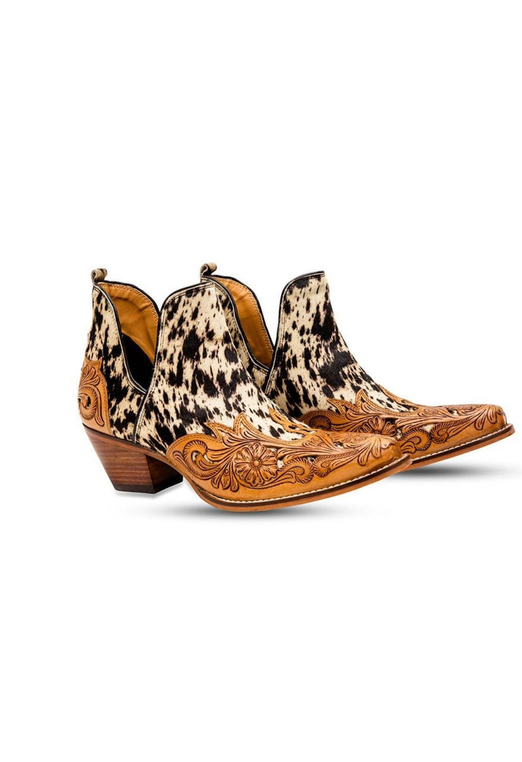 West Street Western Hand Tooled Booties -  S-6935