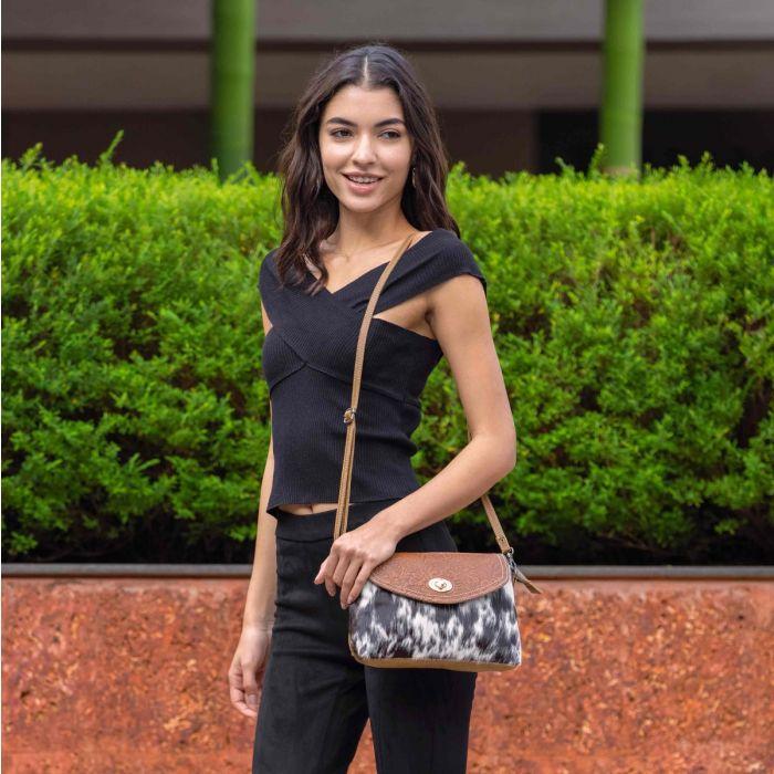 Myra Procrastination Leather & Hairon Bag - S-2978