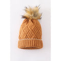 CAMEL CROSS CABEL KNIT POM POM BEANIE