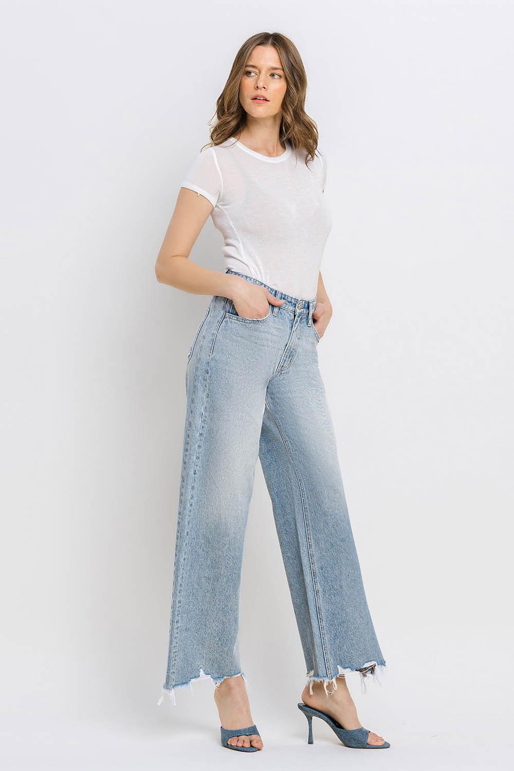 Super High Wide Leg Jeans - Insightful