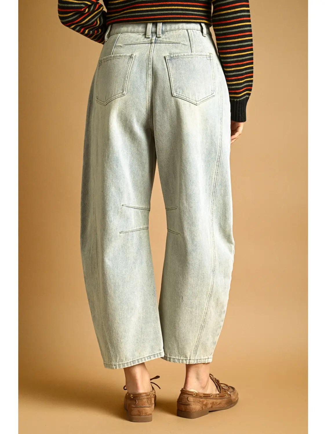 Barrel Washed Denim Pants