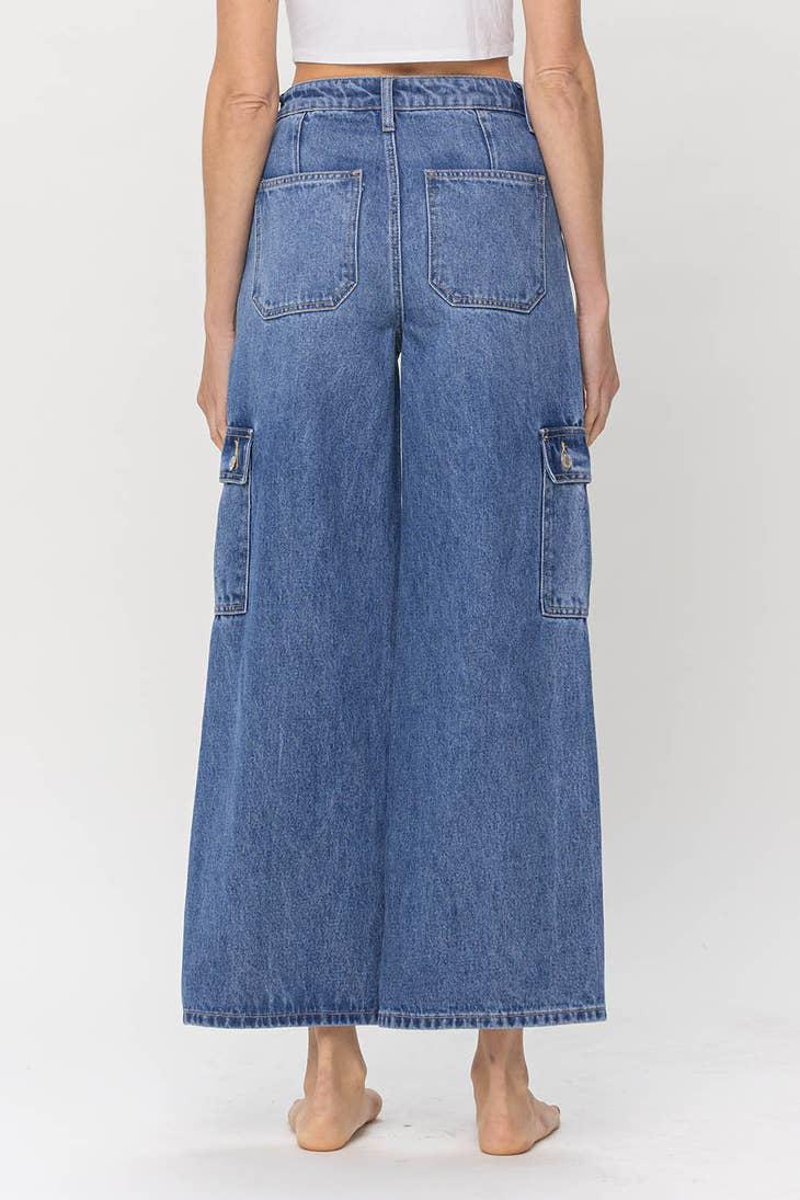 HIGH RISE UTILITY WIDE CARGO PANT - OLIVIA REFRESHED