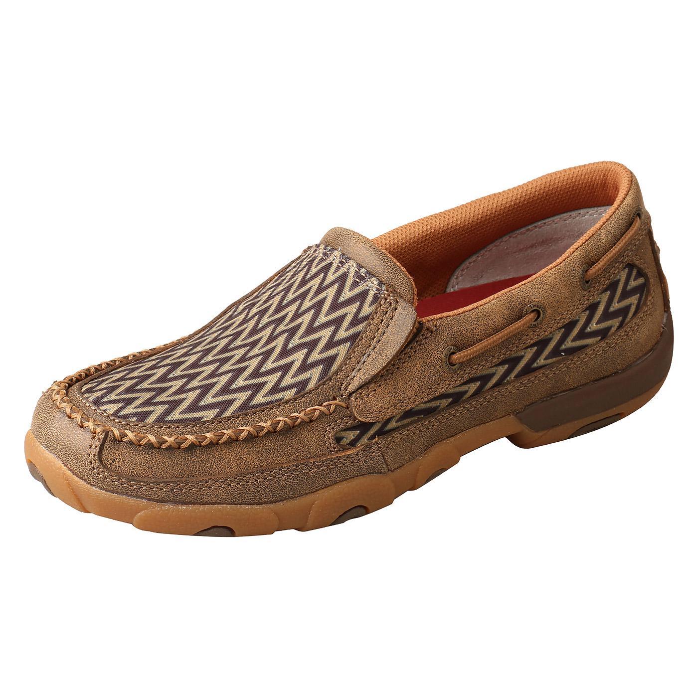 Slip-On Driving Moc - Bomber & Chevron WDMS020