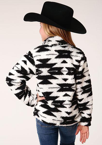 Roper Outerwear - Girl's Fuzzy Polar Fleece Pullover 03-298-0250-6172 BL